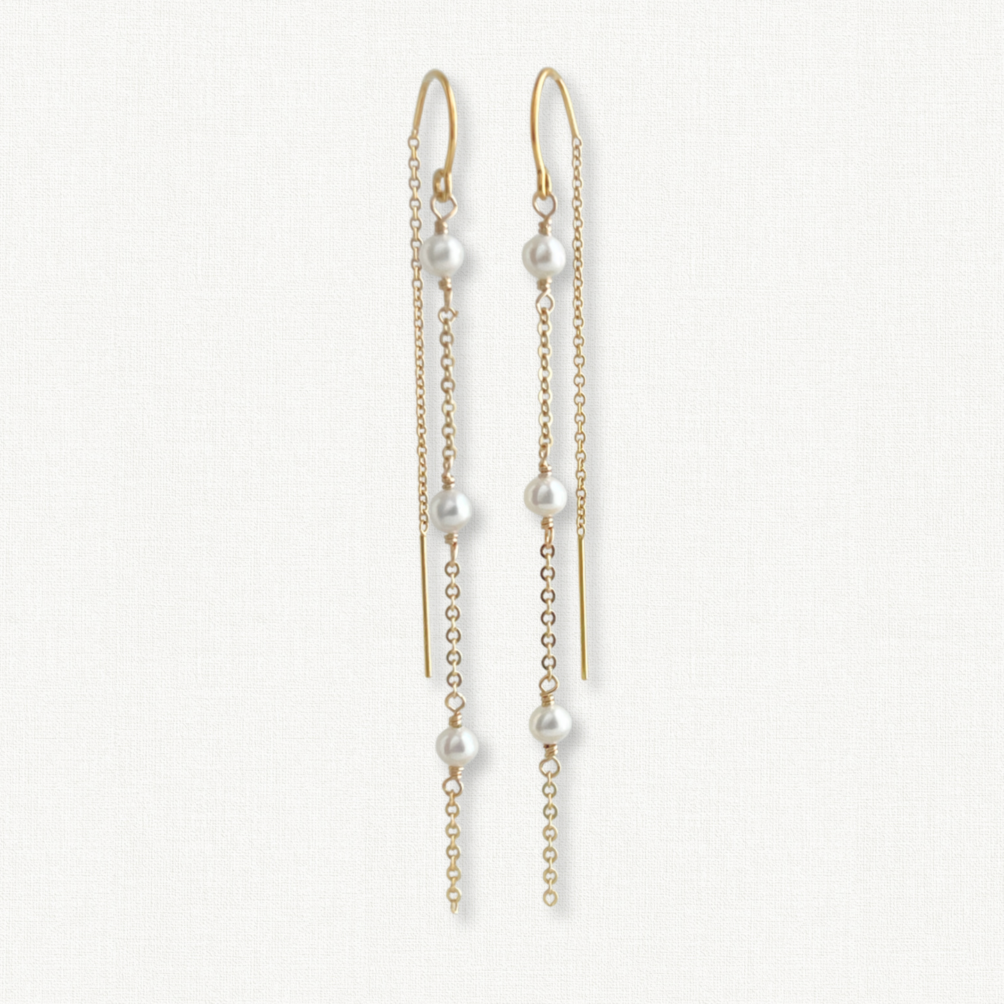 Gigi Long Pearl Earrings