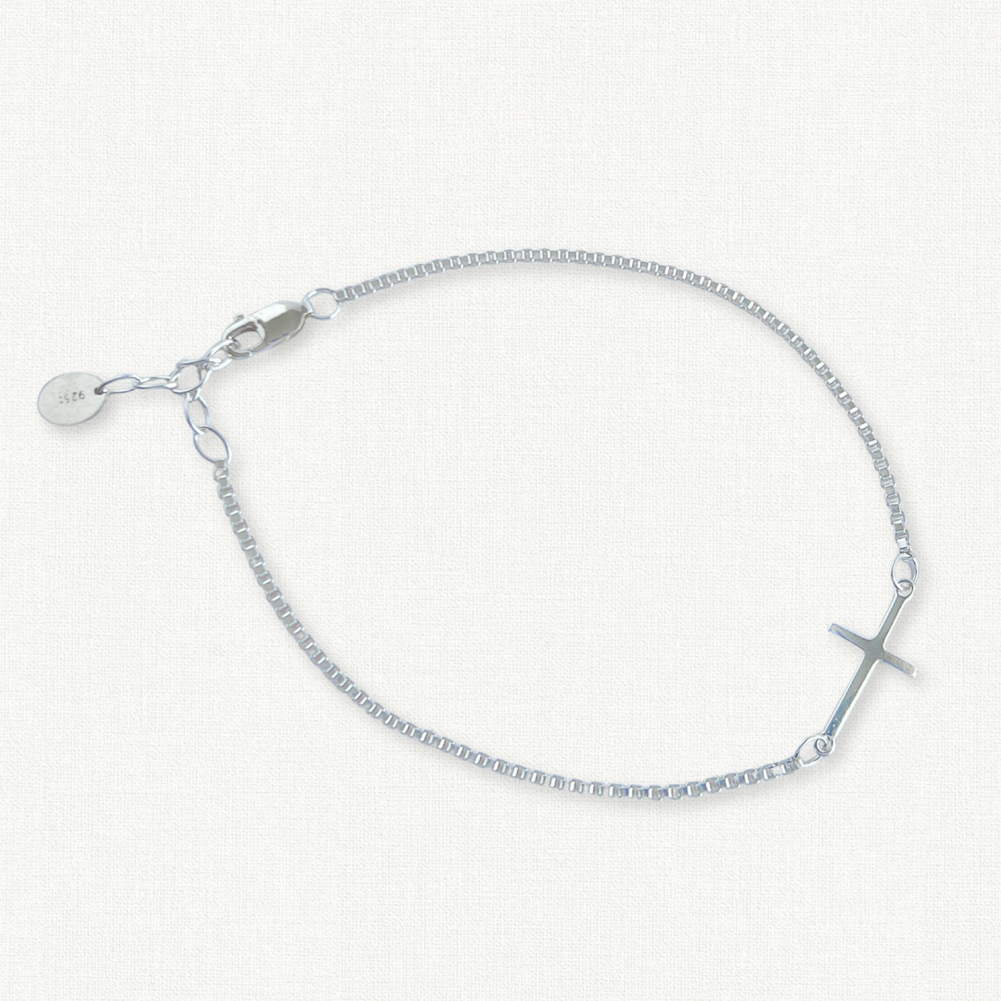 Essentials Sterling Silver Cross Bracelet