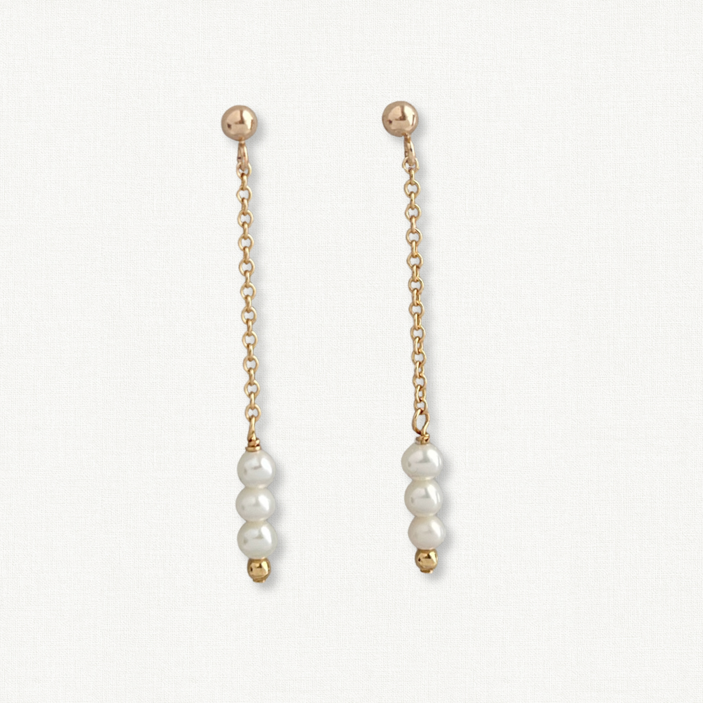 Gigi Tiny Dangling Pearl Earrings