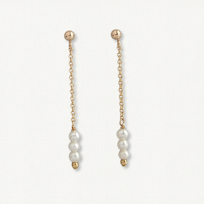 Gigi Tiny Dangling Pearl Earrings