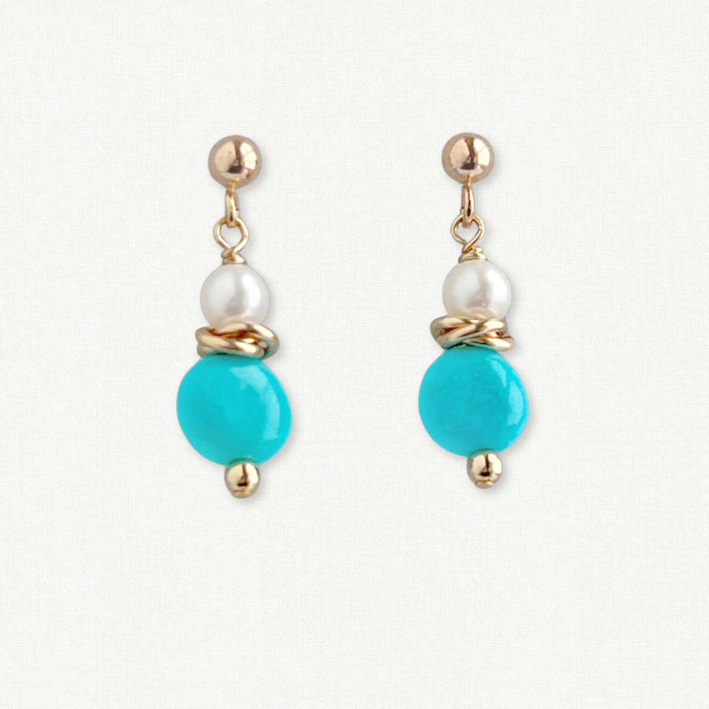 Celeste Tiny Turquoise Earrings