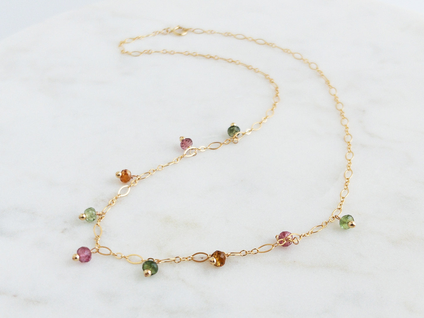 Watermelon Tourmaline Necklace