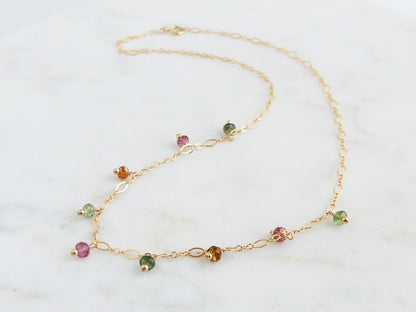 Watermelon Tourmaline Necklace