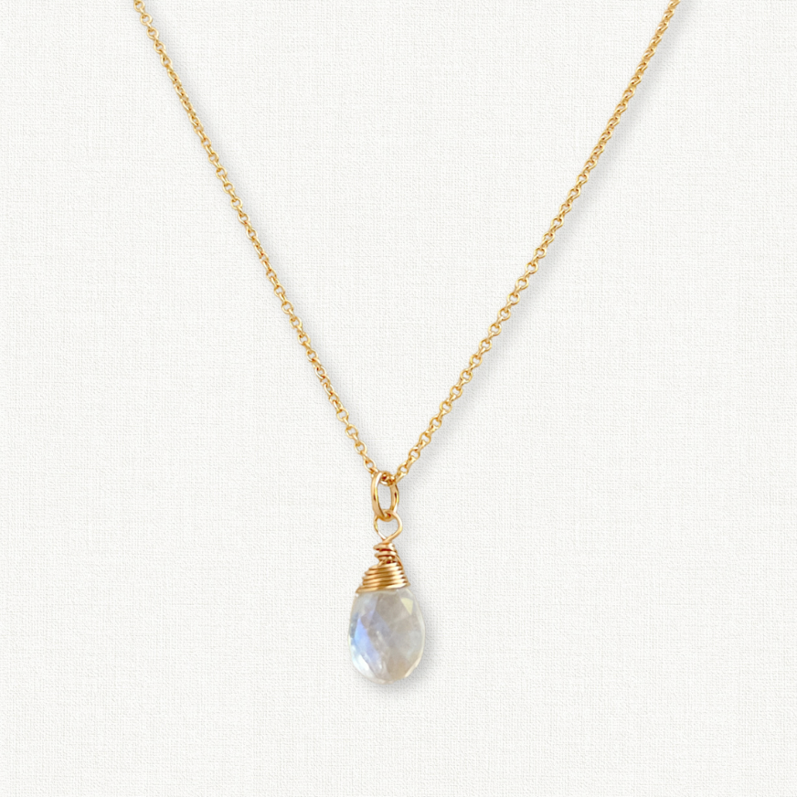 Rainbow Moonstone Necklace