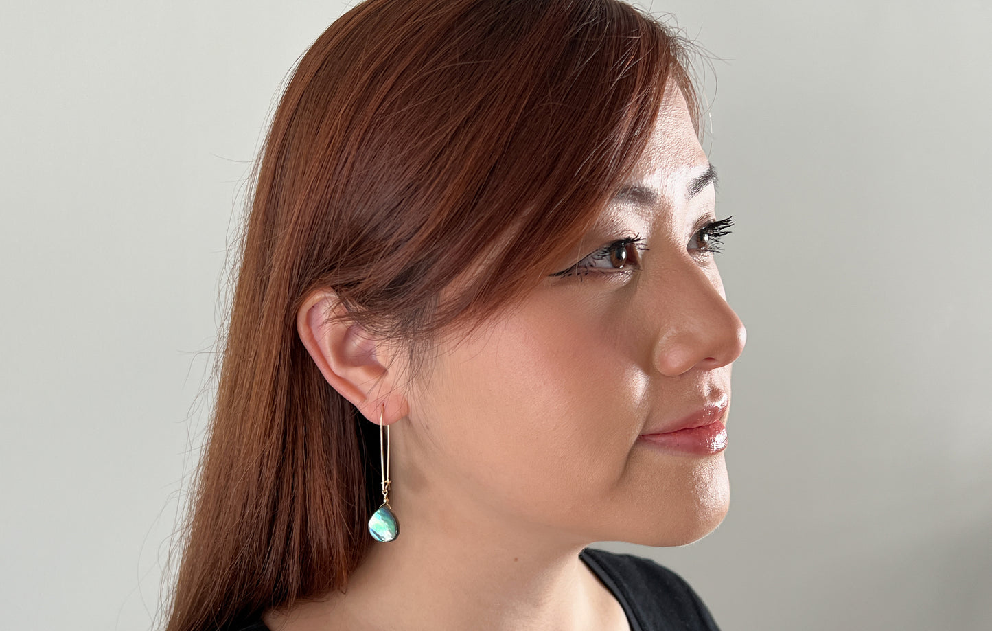 Abalone Earrings - Long Dangle Earrings for Women
