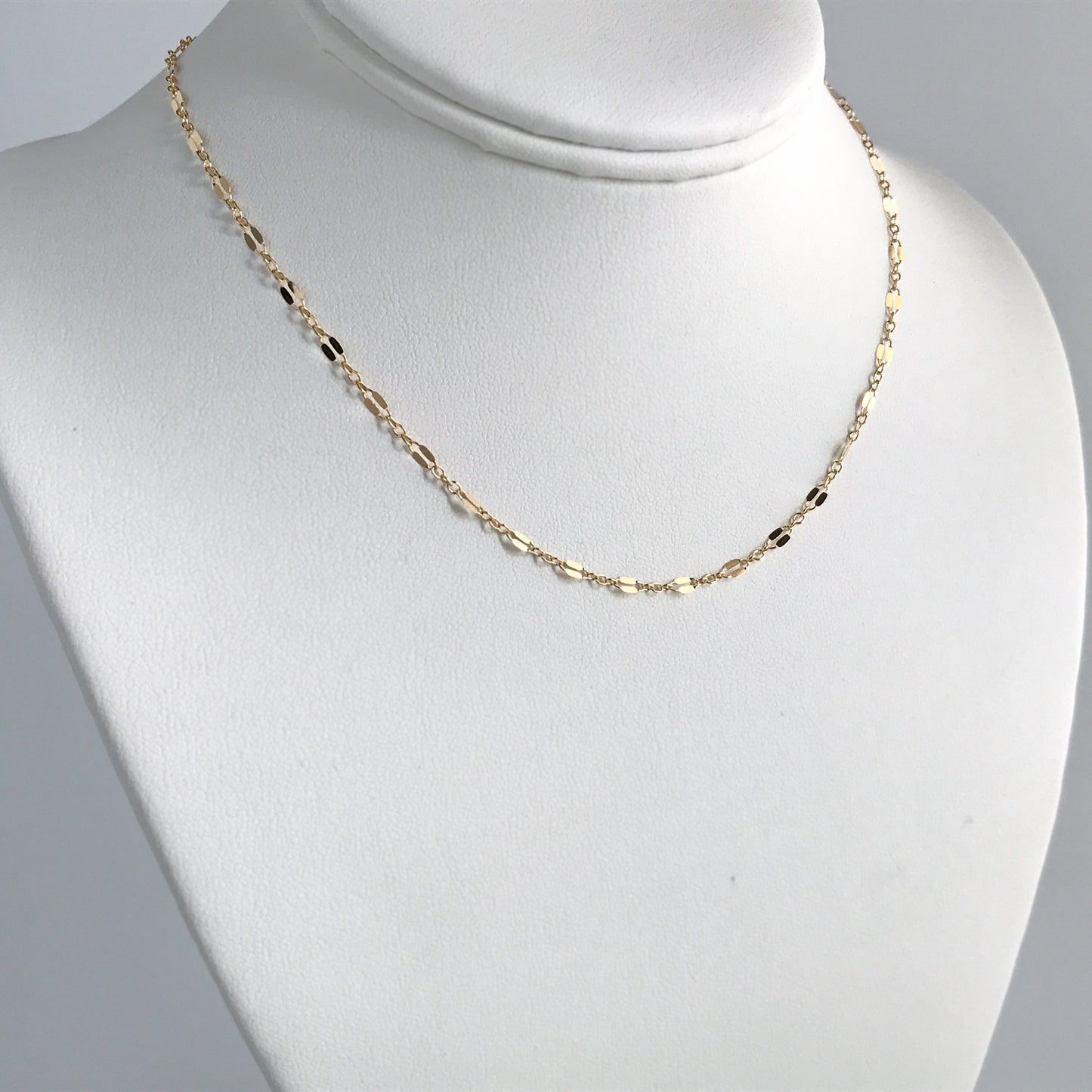 Simple Lace Chain Adjustable Choker Necklace
