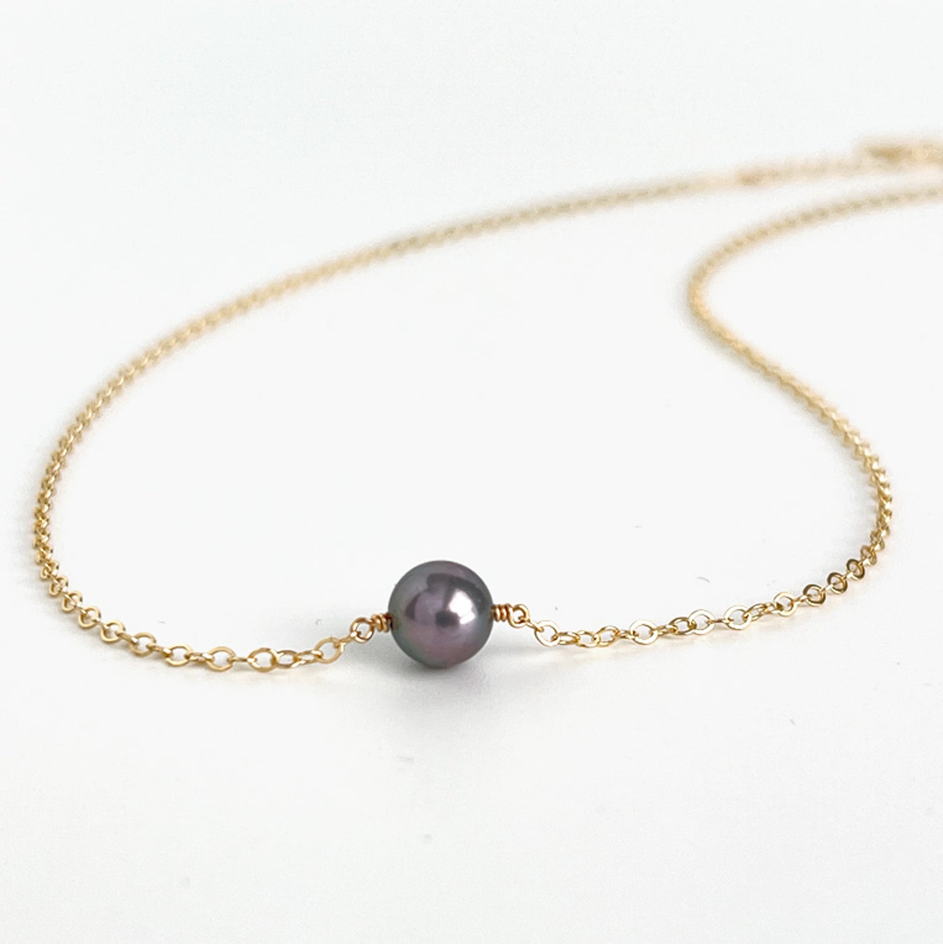 floating pearl necklace