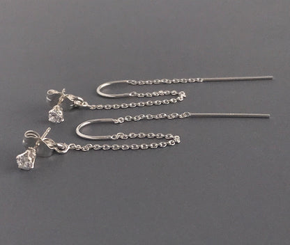 sterling silver earrings set close up