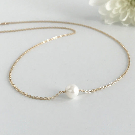 Single Pearl Necklace - Akoya Pearl