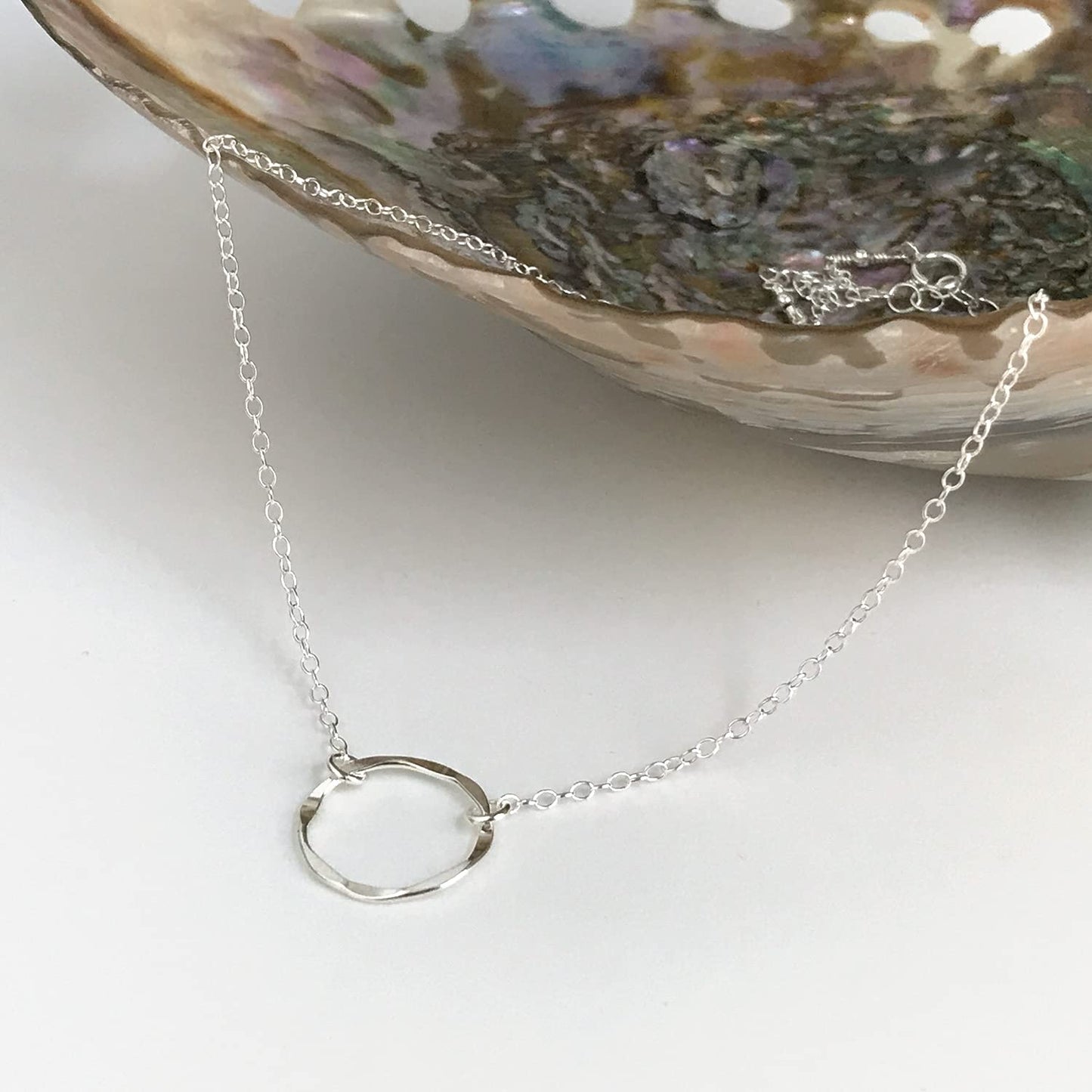 Karma Circle Necklace - Sterling Silver