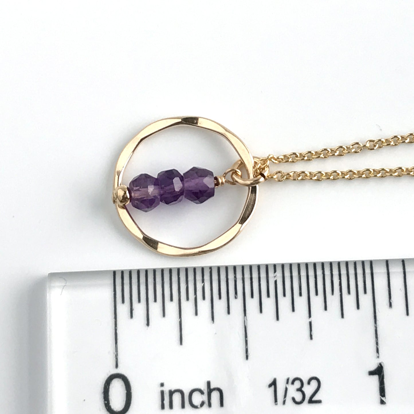 Amethyst Eternity Circle Necklace