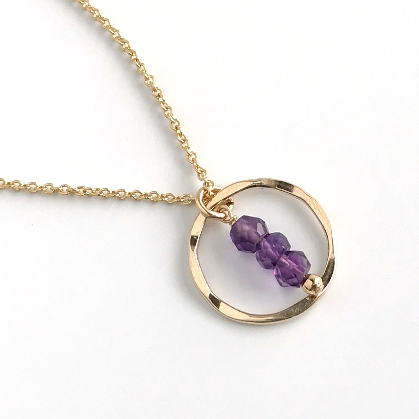 Amethyst Eternity Circle Necklace