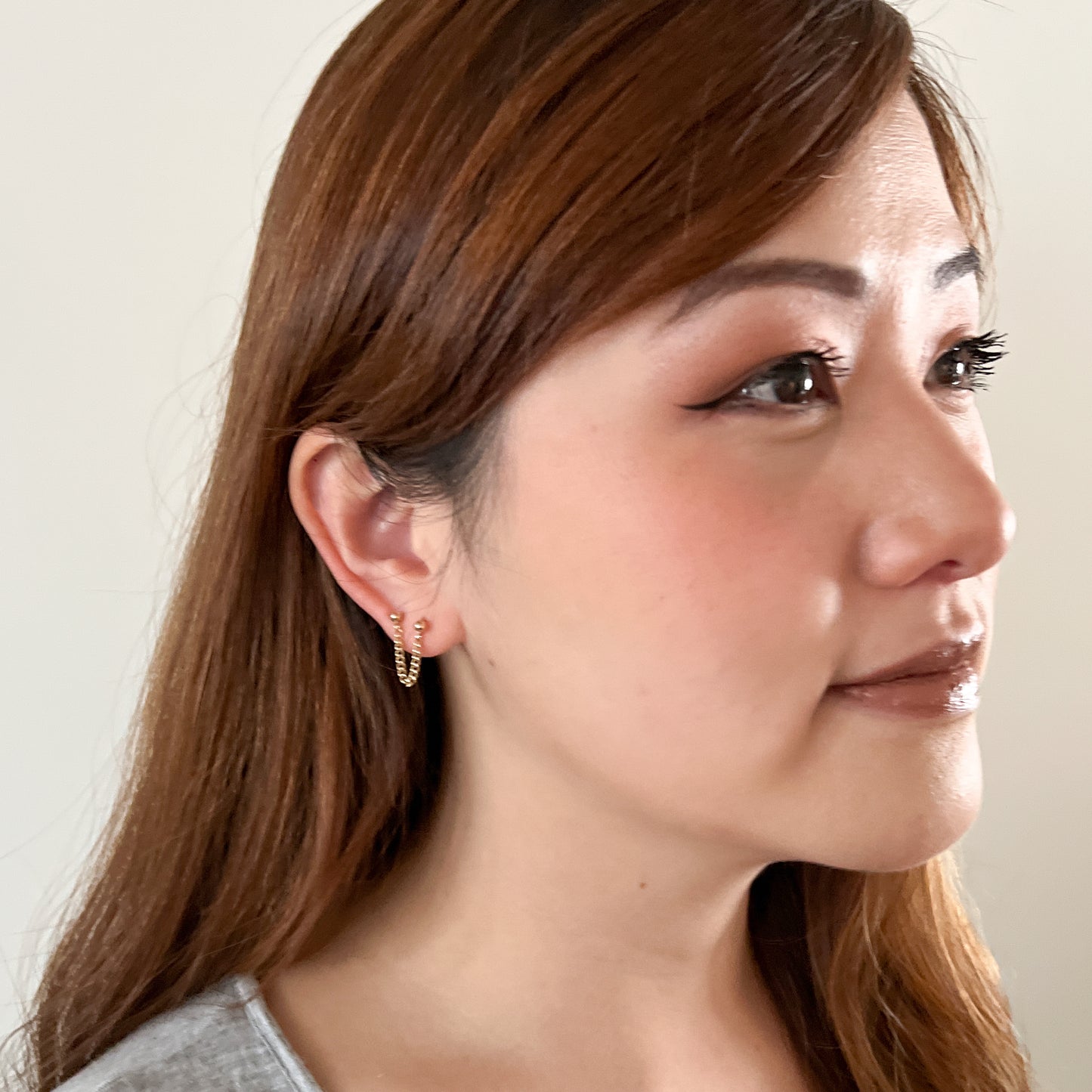 Earrings for Double Piercings - Sterling Silver or 14k Gold Filled