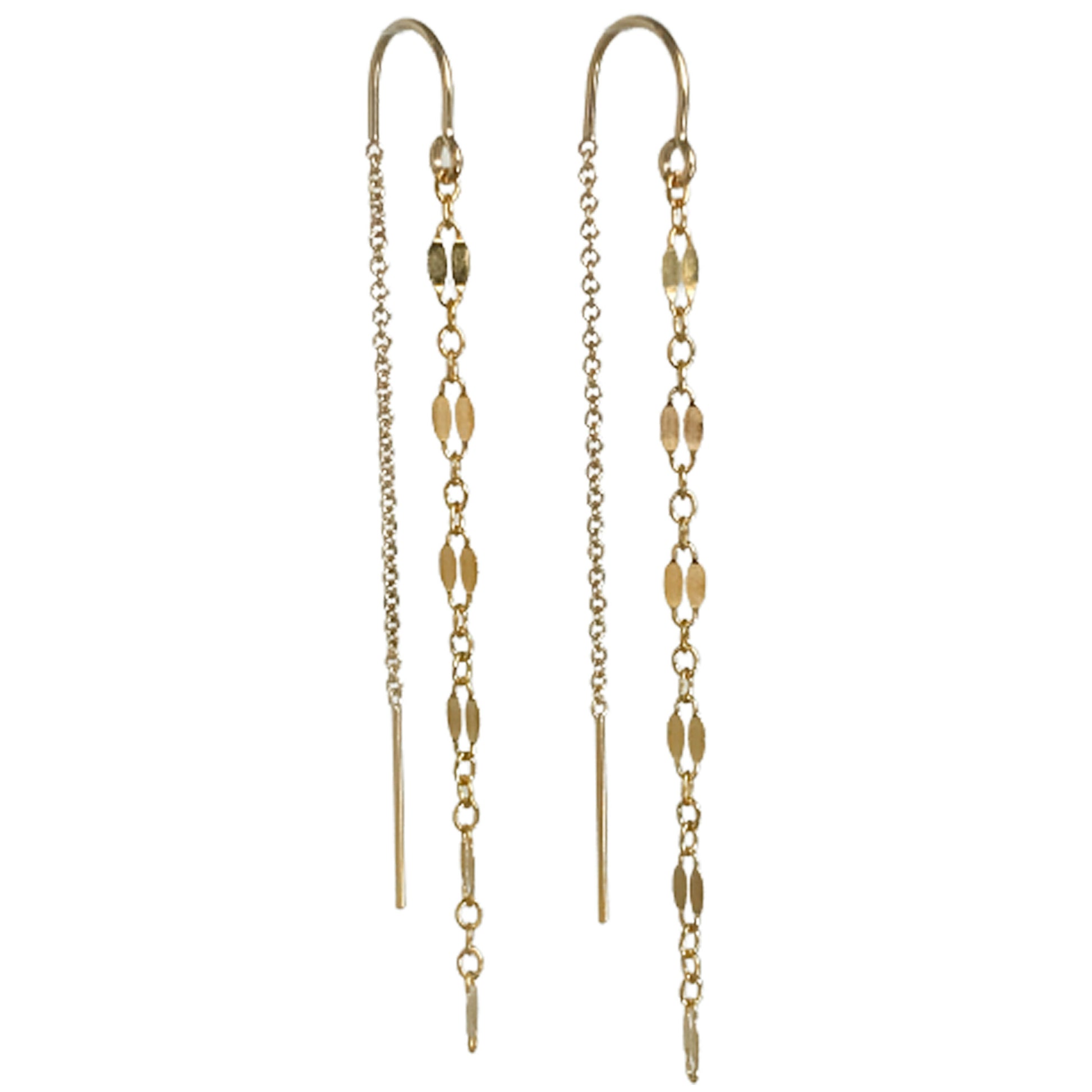 Gold Pearl Chain Earrings – Carol Young | Undesigned