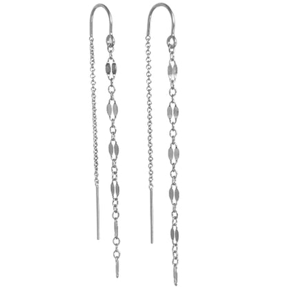 Long Chain Threader Earrings