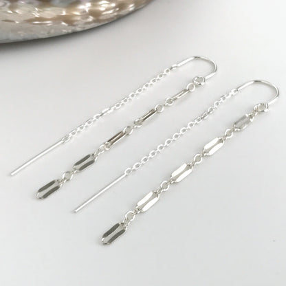 Long Chain Threader Earrings