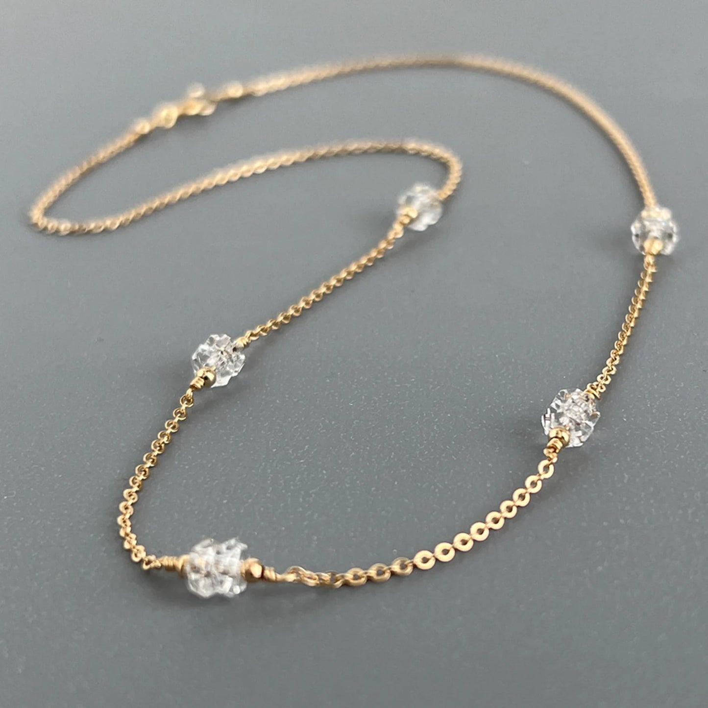 Herkimer Diamond Necklace - April Birthstone