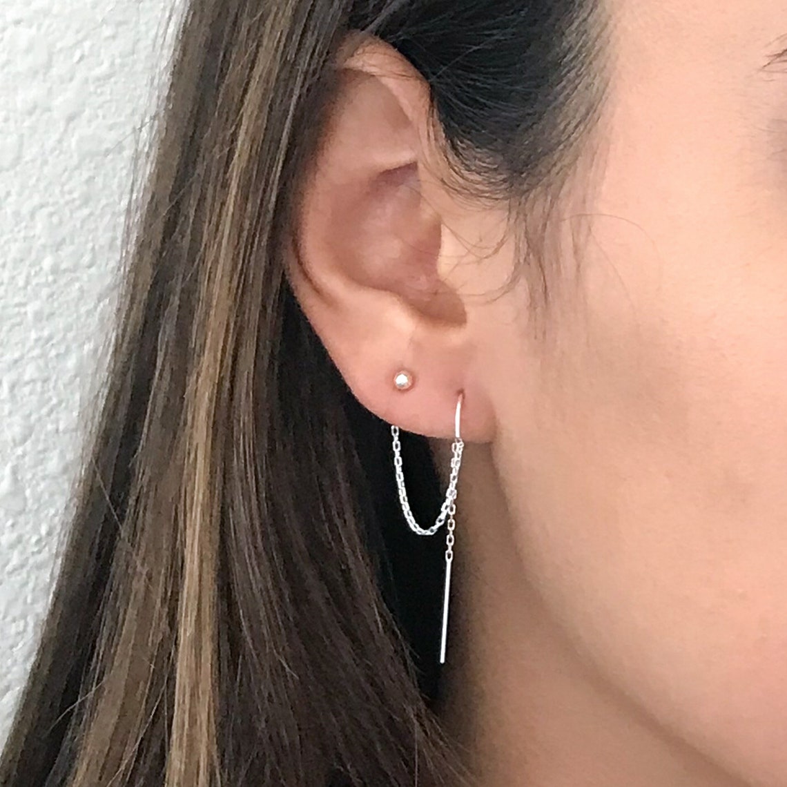 Double Piercing Earrings